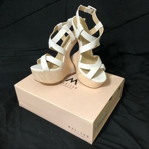SHOEDAZZLE White (Wedge?) Shoes